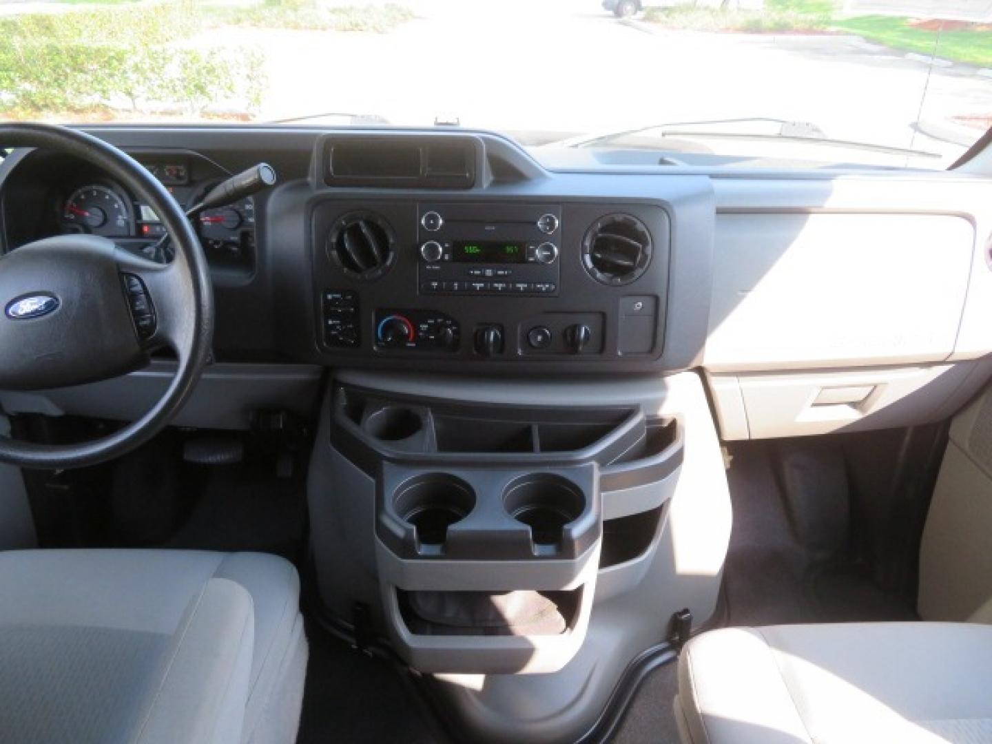 2014 White /GRAY Ford E-Series Wagon XLT (1FBSS3BL6ED) , AUTOMATIC transmission, located at 4301 Oak Circle #19, Boca Raton, FL, 33431, (954) 561-2499, 26.388861, -80.084038 - Photo#86